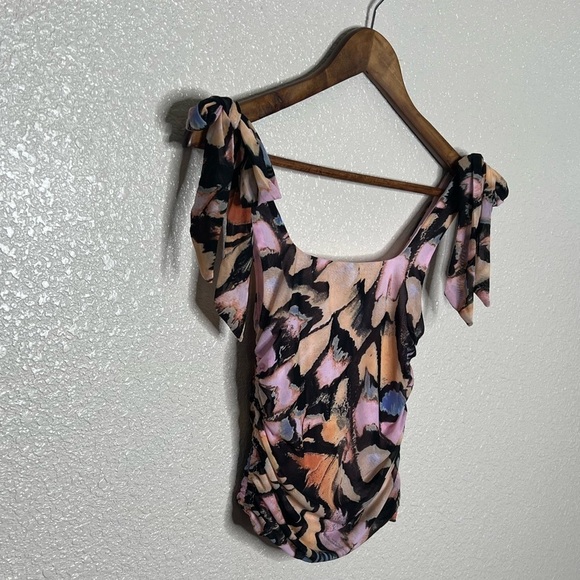 Free People Avenue Print Pink Top Combo - Picture 7 of 12